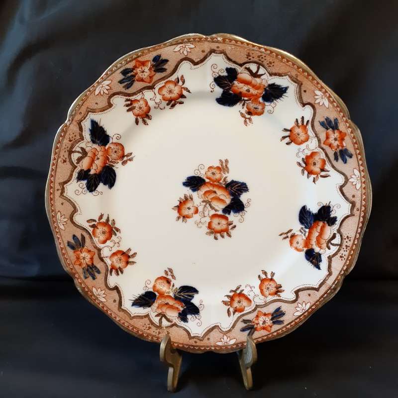 Paladon China Plate - Fenton Staffordshire -E Hughes and Co  17.5 cms