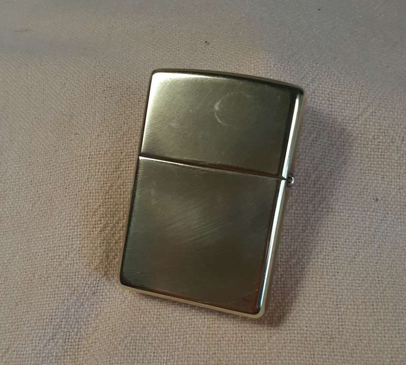 1999 Zippo Slim Cigarette Lighter- Engraved Navy Carrier USS John F Kennedy