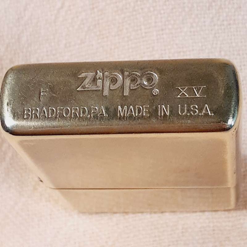 1999 Zippo Slim Cigarette Lighter- Engraved Navy Carrier USS John F Kennedy
