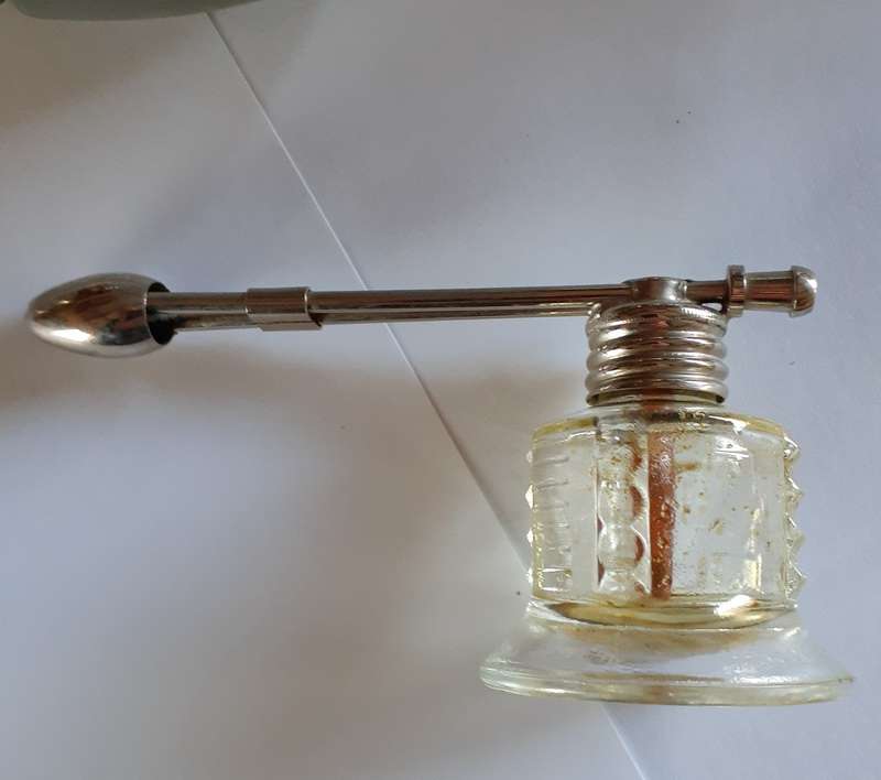 Vintage Medical nasal spray atomizer - USA Holmspray with instructions
