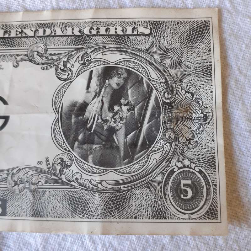 Playboy stripclub Calendar girl dollars money