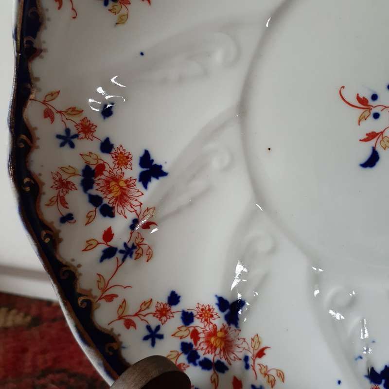 2 Antique plates -   T Morris Regent China plates circa 1912   -  22cm dia ea