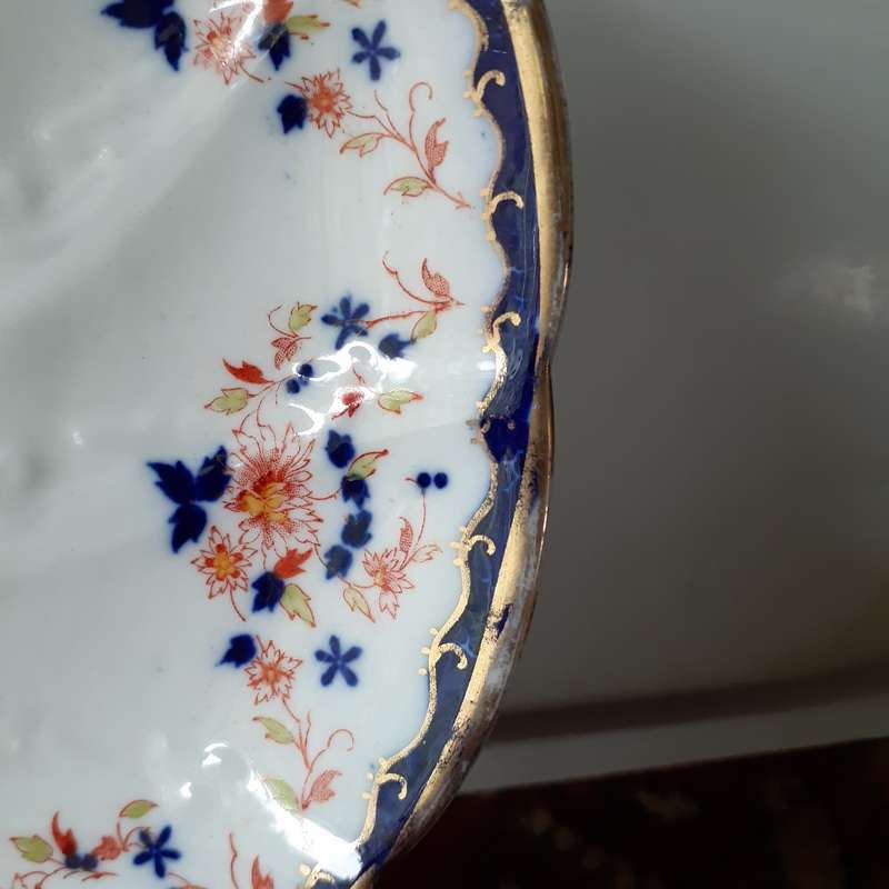2 Antique plates -   T Morris Regent China plates circa 1912   -  22cm dia ea