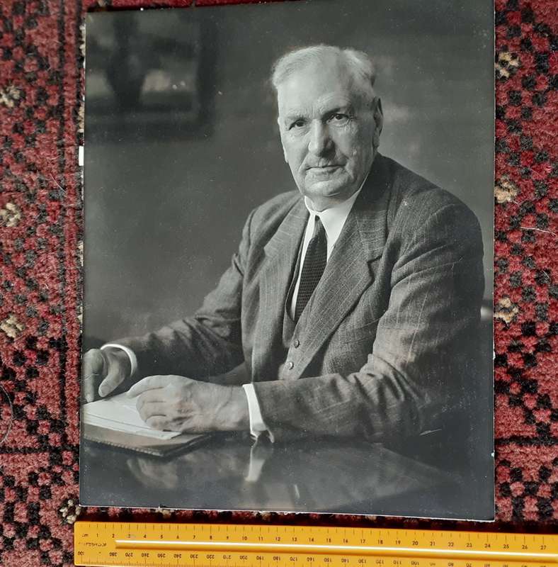 photograph portrait of a gentleman - silver bromide  30 x 24.5 cms