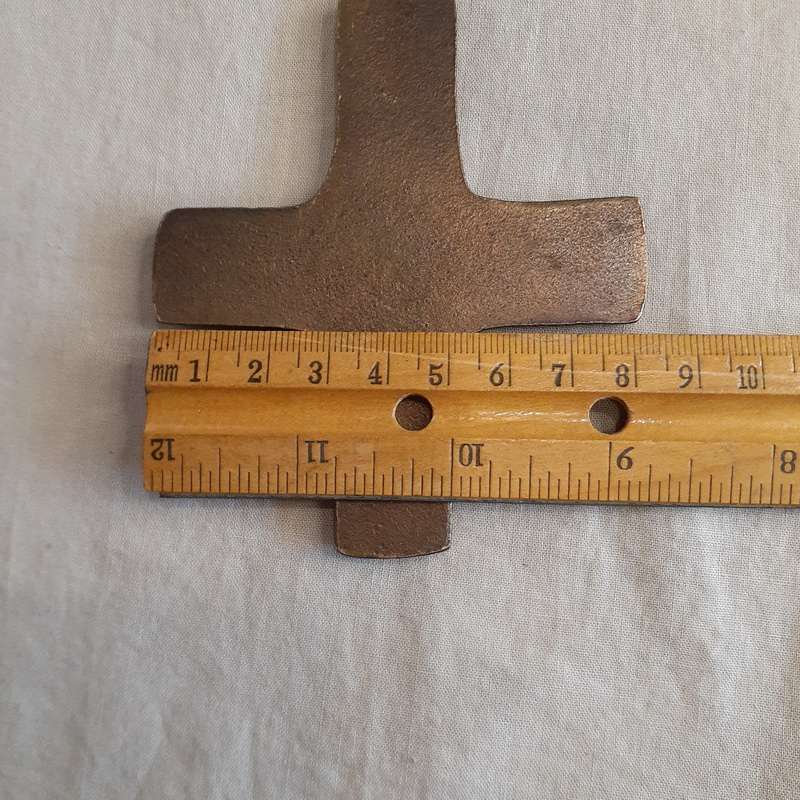 German cast bronze cross - Ich bin bei auch -  10cm x 8.5cms