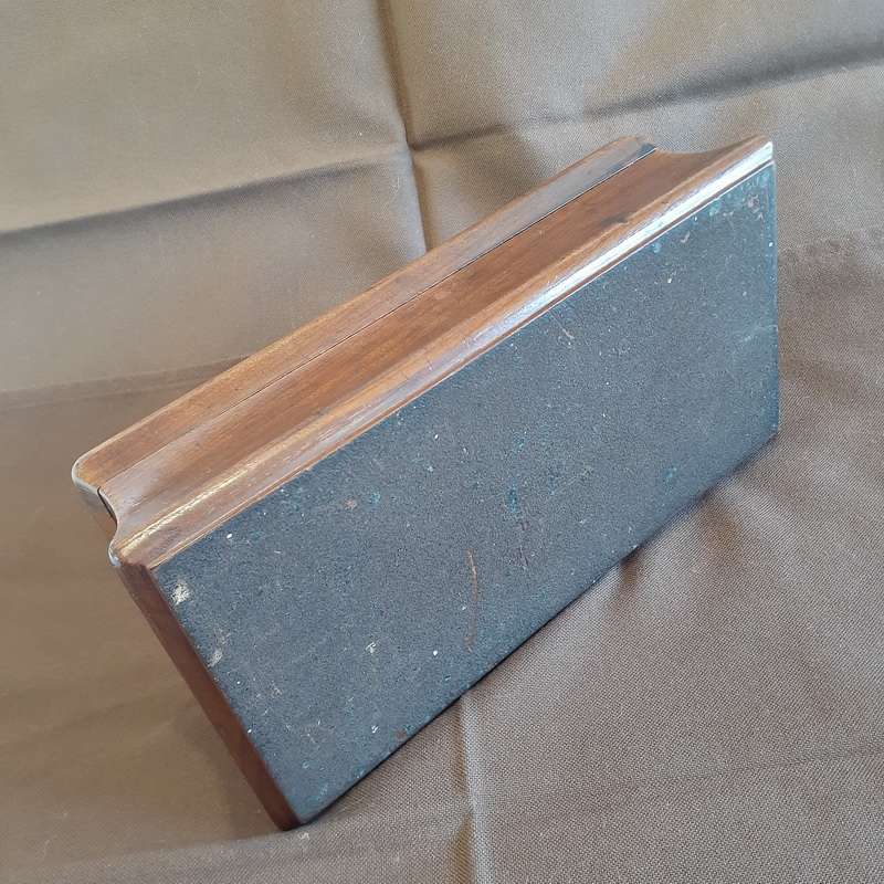 Swedish wooden box with vintage electrolux badge jewelry box card box