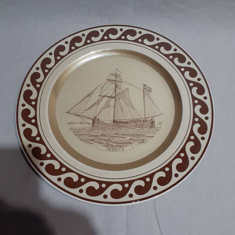 Maritime Shipping plate -  "Nereus" - Ottensten Denmark decorative plate