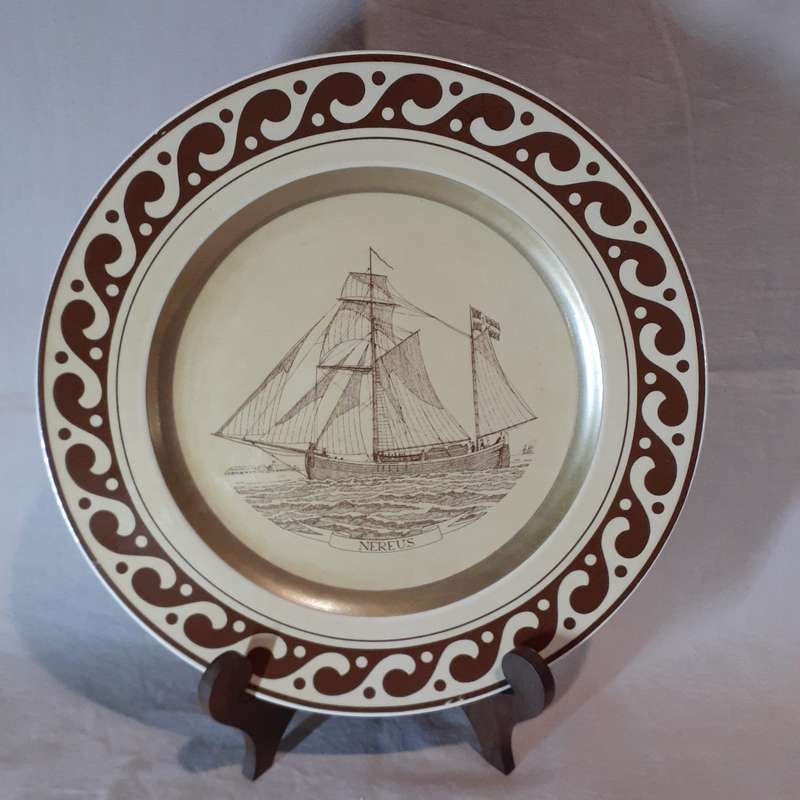 Maritime Shipping plate -  "Nereus" - Ottensten Denmark decorative plate