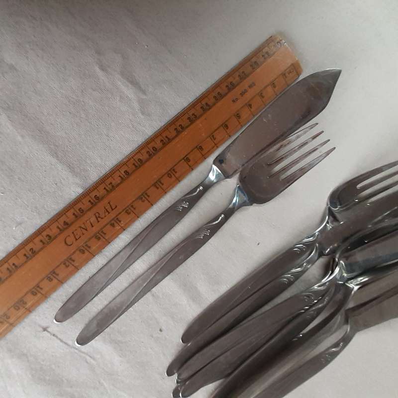 cake forks and knives or Fish Set Stainless Steel   -  Original Eikhorn stainless steel
