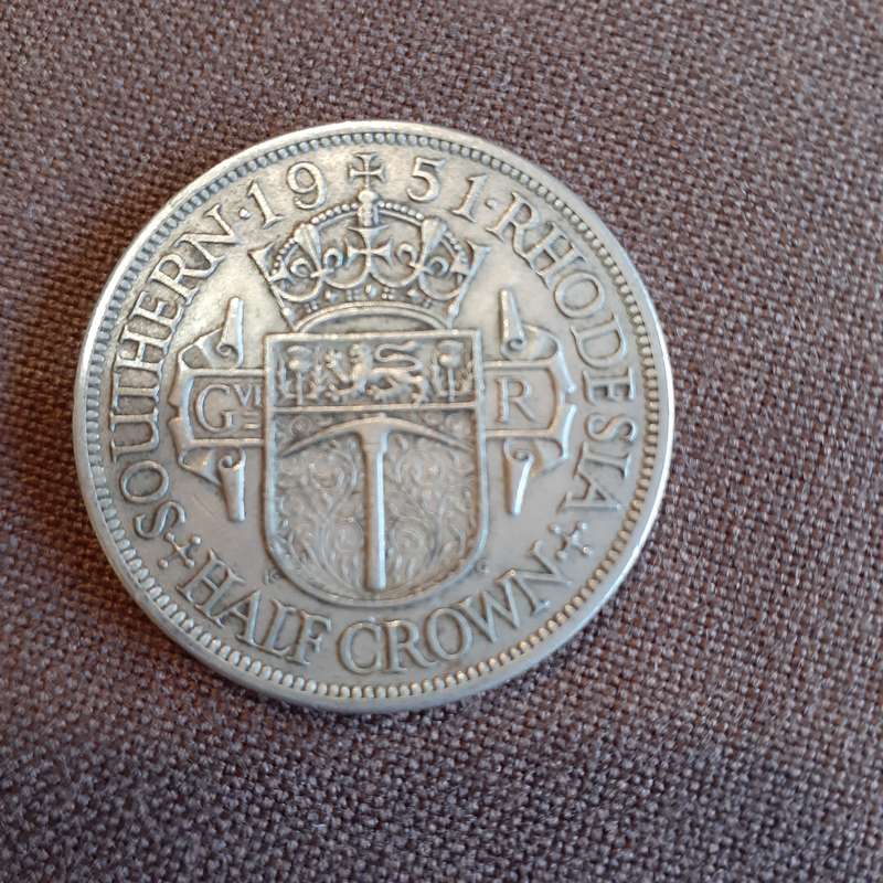 Southern Rhodesia 1951 half crown