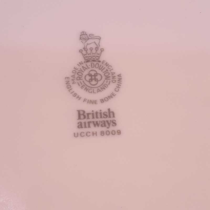 2 Royal Doulton Floral Plates British Airways  Crocus and daffodil   17 cms