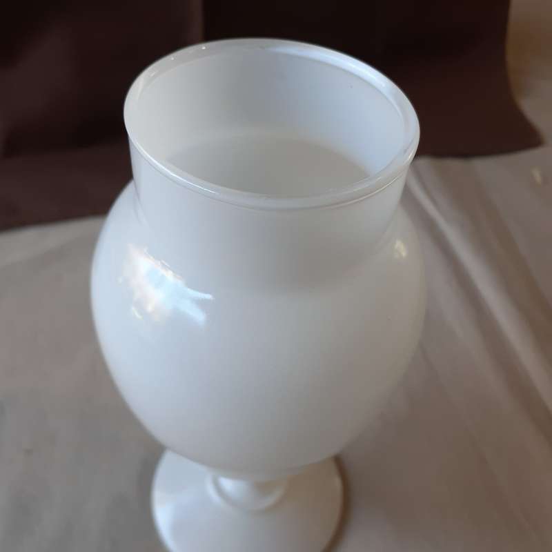 Vintage white milk glass vase
