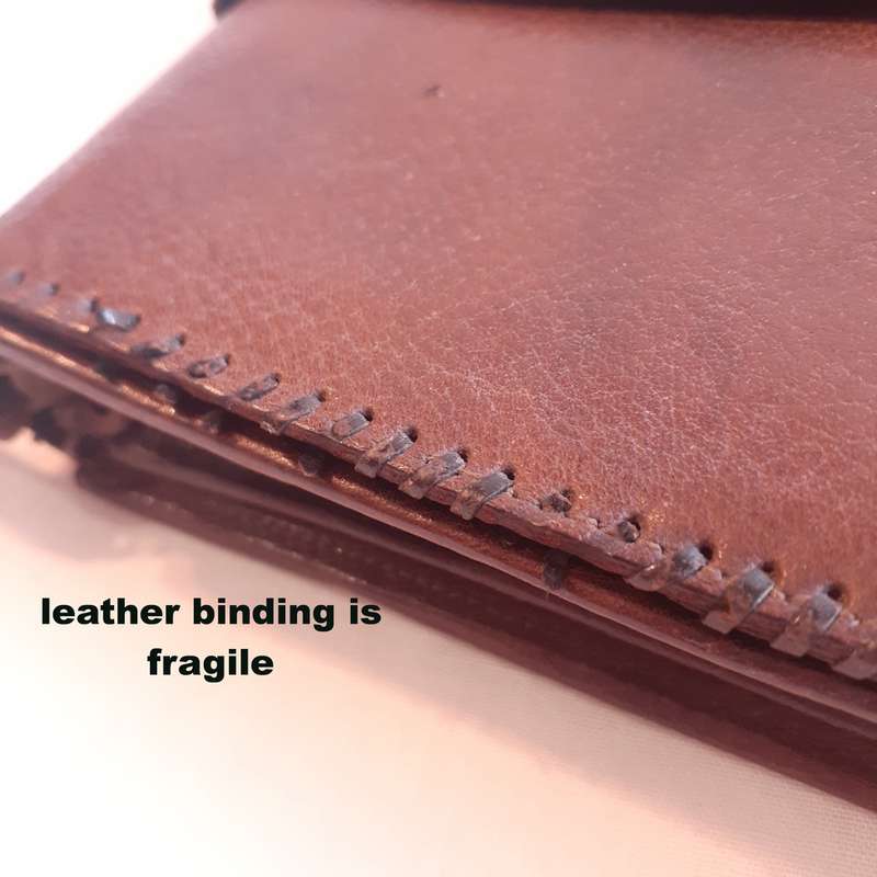 Vintage 1920's leather clutch handbag - Made in England 25 x 16 cms