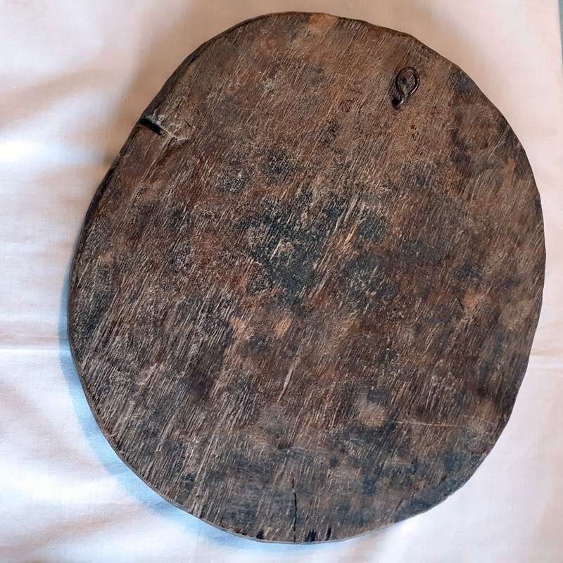 African artifact carving - Yoruba Divination Ritual Wooden Plate / board - Nigeria