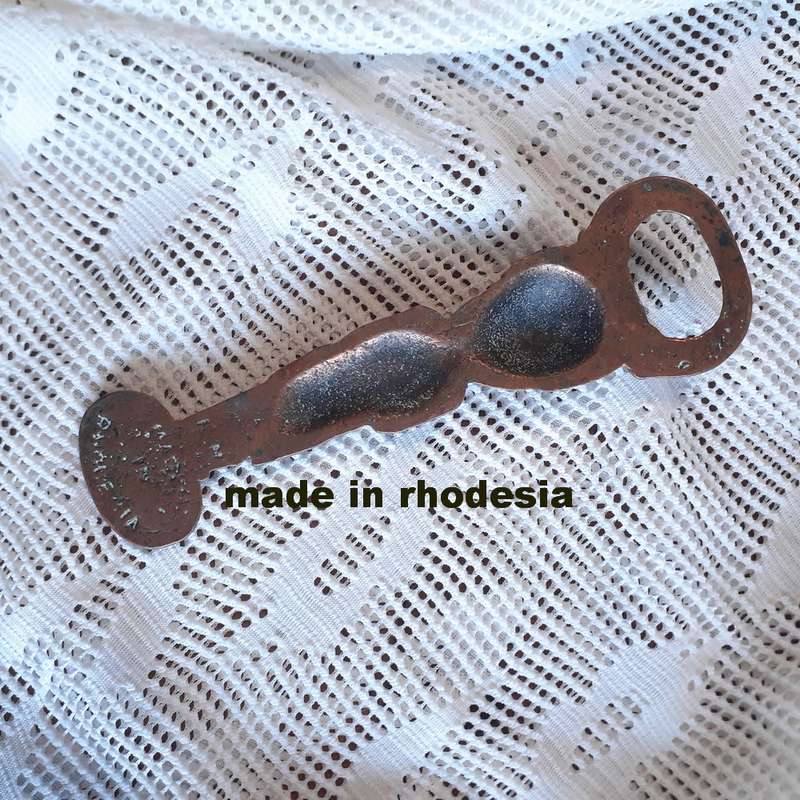 Bottle Opener - cast copper tribal figurine .2 Kg Rhodesia