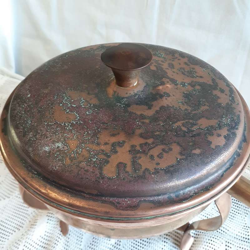 Copper Chafing Dish - DURO BandM Portugal - spirit poaching pan