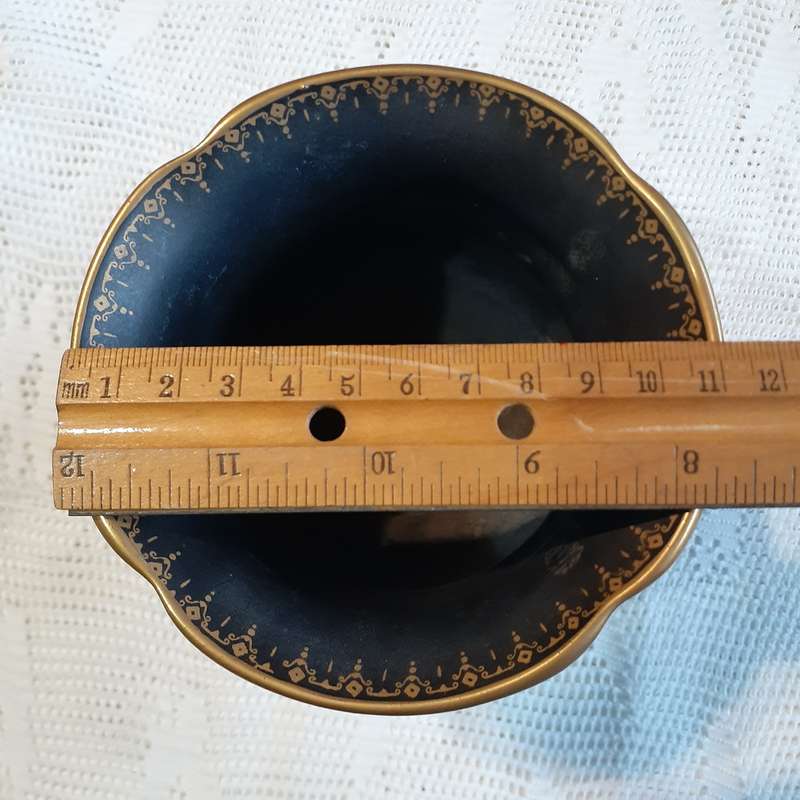Crown Devon Fieldings Vase - sailing ship design - two handles