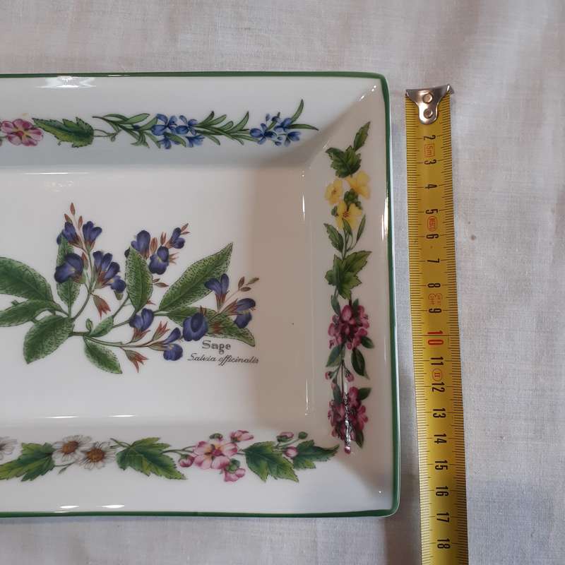 Royal Worcester Ceramic "herbs" tray - sage.