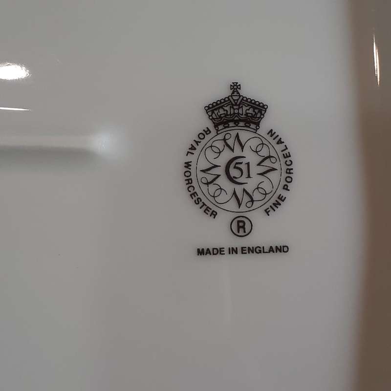 Royal Worcester Ceramic "herbs" tray - sage.