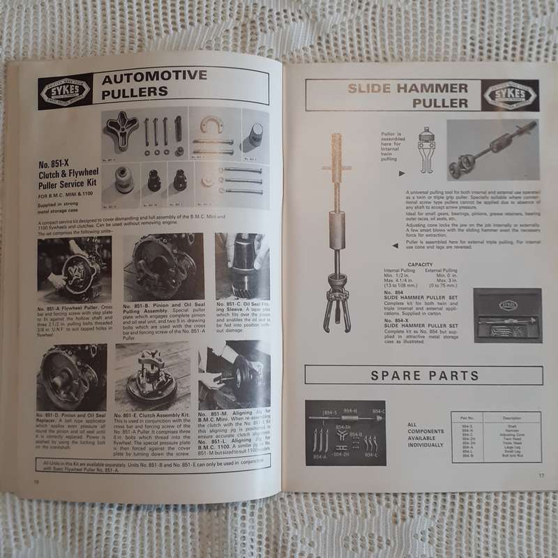 Auto Service Tools etc Catalogue - Sykes and Pickavant Tools Catalogue SP2