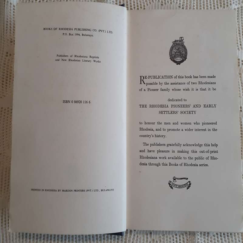With Rhodes in Mashonaland D C De Waal M.L.A 1946 repro library Rhodesiana
