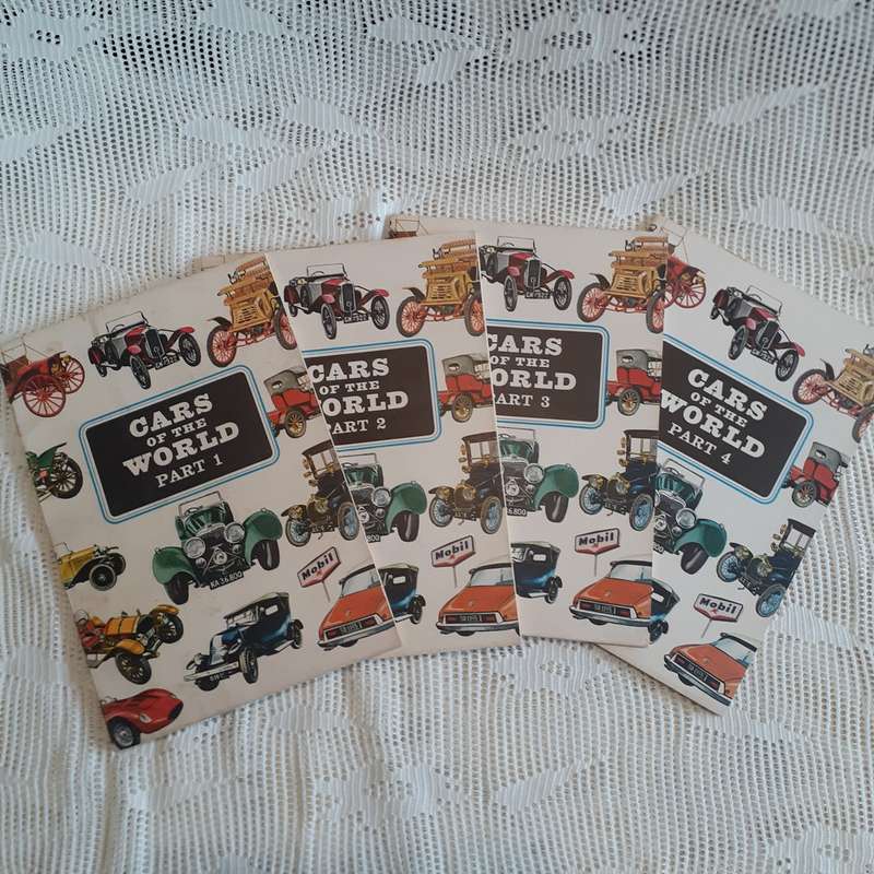 Cars of the world parts 1 to 4    Soft cover. 