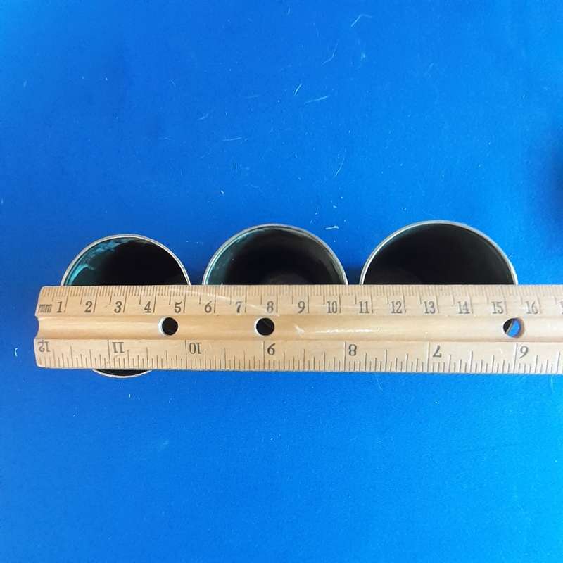 Brass cups - Indian Lassi glasses - hand etched