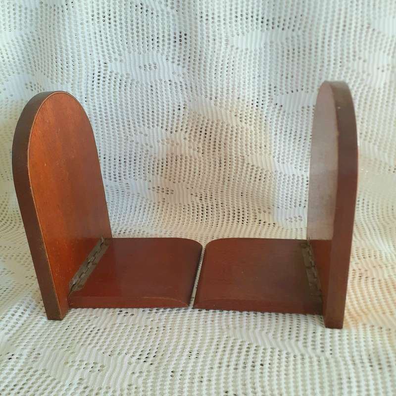 Italian wooden Marquetry Bookends - book holders