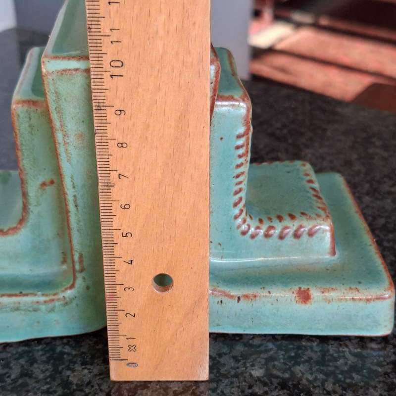 South African Pottery.  Book ends - Grahamstown - Hamburgers Pottery