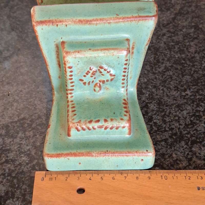 South African Pottery.  Book ends - Grahamstown - Hamburgers Pottery
