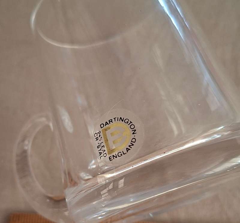 commemoration mug Prince William - Dartington crystal - birth June 1982 Diana and Charles