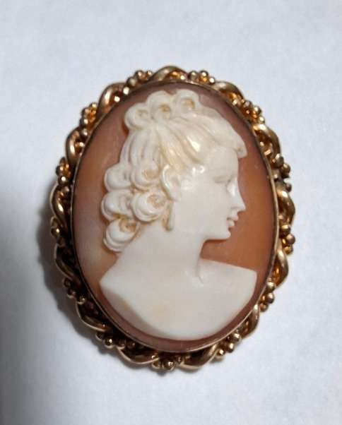 Shell Cameo P.S.Co Gold filled 1/20 10K GF