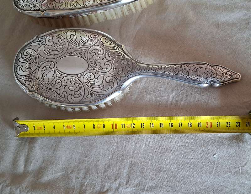 Brush Set - German Silver Plate