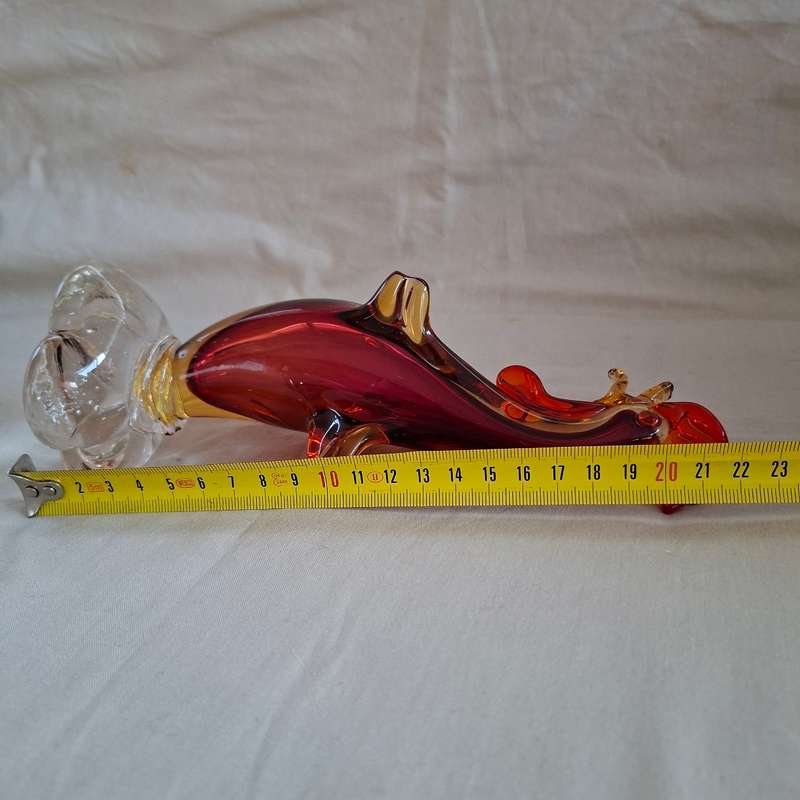 Art Glass rooster - Murano like glass Venetian?  22 cms tall