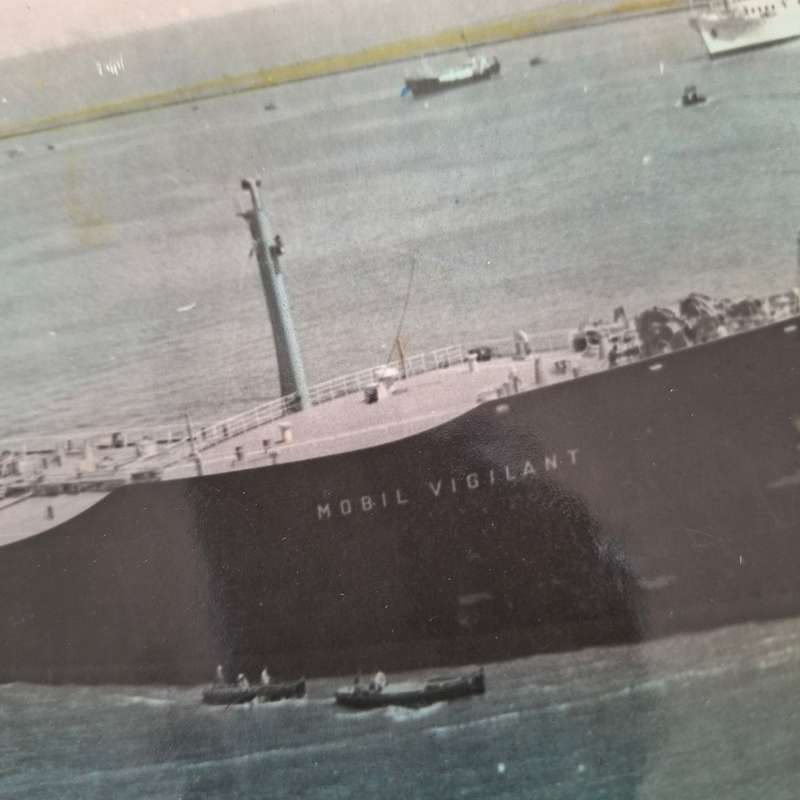 Shipping - Merchant Marine German Officer Certificate photos bands and badge - ship flag chart