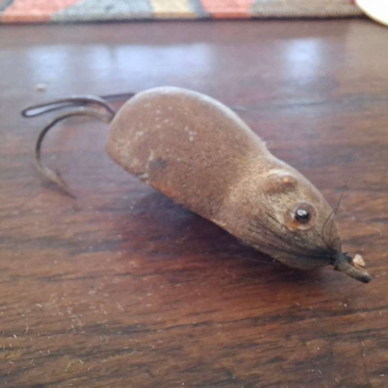 Vintage fishing Lure Mouse - Bass lure