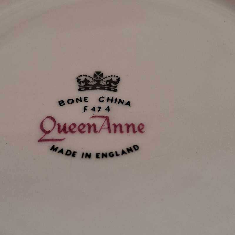 Queen Anne Trio white and gold - plus extra cup and plate!