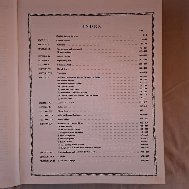 Crochet and fine knitting E E Visser Plus 2 folded double sided A0 cross stitch patterns 520 pages
