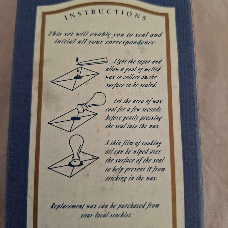 Brass letter Sealing set with a J