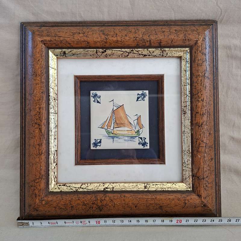 KLM Delft Tile - vintage KLM Dutch Airline