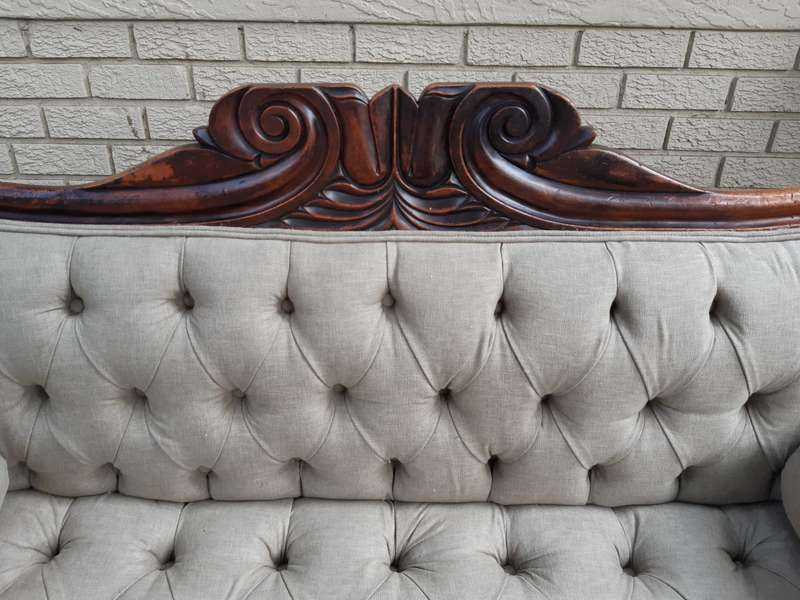 Antique Sofa upholstered