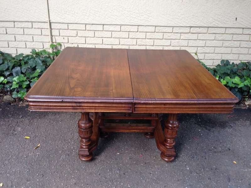 French Oak Table with Gallery Bove (4-6 Seater)