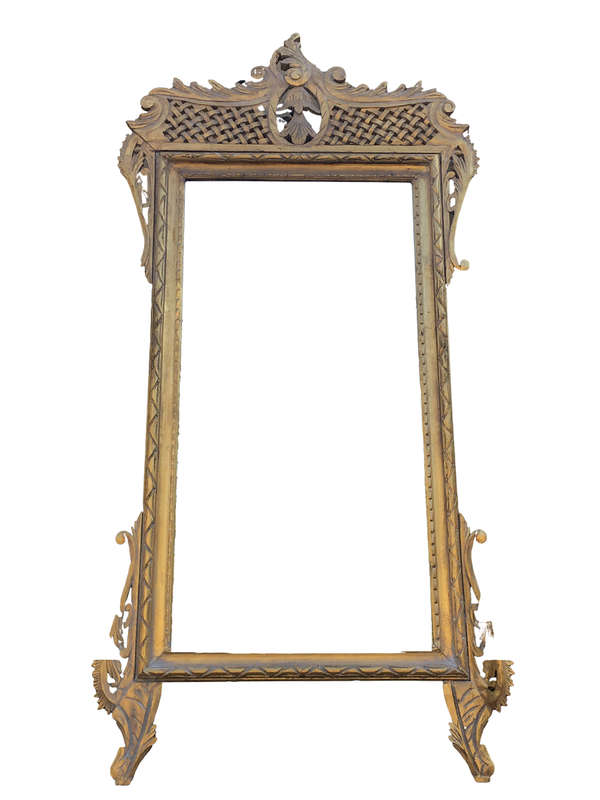 Ornate Gilt Lattice Mirror