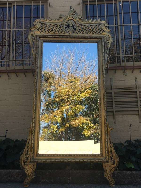 Ornate Gilt Lattice Mirror