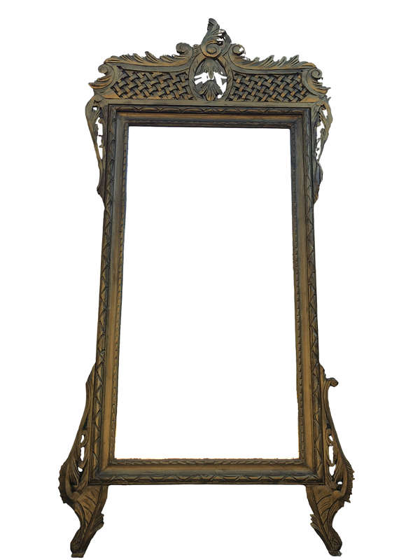 Ornate Gilt Lattice Mirror