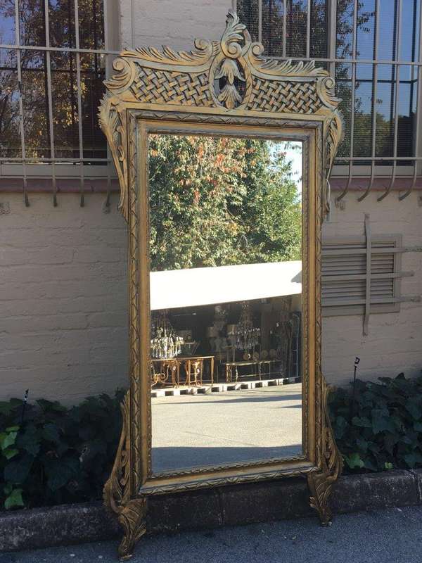 Ornate Gilt Lattice Mirror