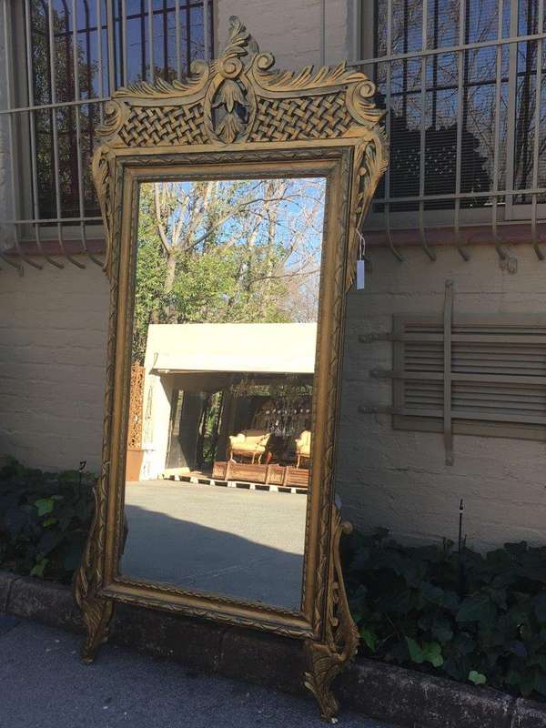 Ornate Gilt Lattice Mirror