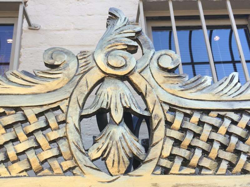 Ornate Gilt Lattice Mirror