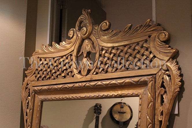 Ornate Gilt Lattice Mirror