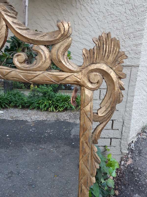 Ornate Hand Gilded in Gold Leaf Mirror